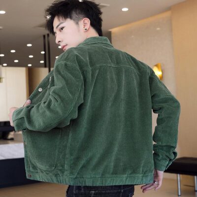 Áo Khoác Nam Ren Định Áo Khoác Mùa Xuân Và Mùa Thu Phong Cách Hàn Quốc Hợp Thời Trang Đẹp Trai Dụng Cụ Ve Áo Ngắn Rời Quần Áo Mùa Thu Nam