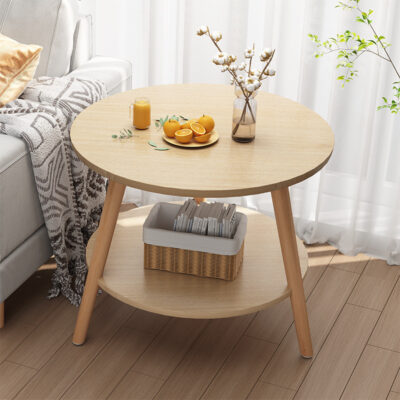 .Sofa bàn nhỏ bên cạnh bàn cà phê nhỏ theo phong cách châu Âu phòng ngủ bàn tròn nhỏ phòng khách Bắc Âu bàn bên nhà giản dị