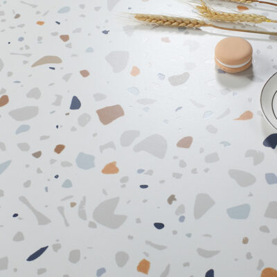 Ánh sáng dịu 800*800 màu gạch terrazzo hạt lớn lát sàn cổ nhà vệ sinh ốp tường phòng tắm ban công