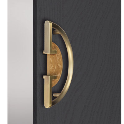 Tay cầm hình bán nguyệt kiểu Trung Quốc mới tay cầm bằng thép không gỉ tay nắm cửa khách sạn cửa kính tay nắm cửa gỗ tay cầm bằng gỗ