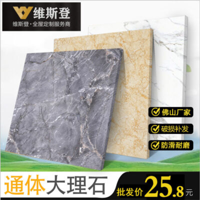 Ion âm toàn thân gạch đá cẩm thạch gạch lát sàn phòng khách 800x800 phòng khách gạch lát sàn chống mài mòn và chống mài mòn