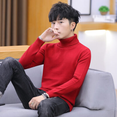 Áo len nam xuân thu mới lạ áo len cổ cao xu hướng phong cách hàn quốc cá tính đẹp trai 889 kim nam