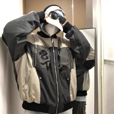 Vibe phi công đường phố Mỹ dày đồng phục bóng chày nữ nước triều thương hiệu mùa đông tấn công đệm bông hip-hop áo khoác áo khoác