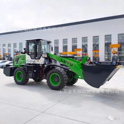 Máy xúc lật nhỏ có bánh xe mới xử lý xi măng đá cát đá xe nâng nhỏ dỡ hàng kỹ thuật phía trước