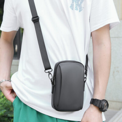 Mới Túi Thời Trang Nam Túi Điện Thoại Di Động Đa Chức Năng Thắt Lưng Túi Một Vai Túi Phim Túi Nhỏ Nam