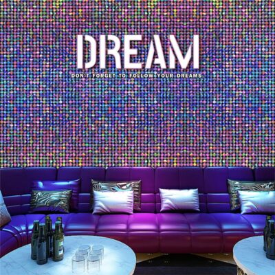 Mới khảm đèn flash sequin giấy dán tường phòng hát phòng riêng bức tranh tường sân khấu nền tường kt thanh hộp tường