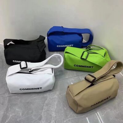 Túi bánh mì nướng thể thao mùa xuân và mùa thu của phụ nữ thương hiệu hợp thời trang Túi Messenger Túi đeo vai chữ cái cao cấp Niche Túi nylon chống thấm nước dành cho người lớn