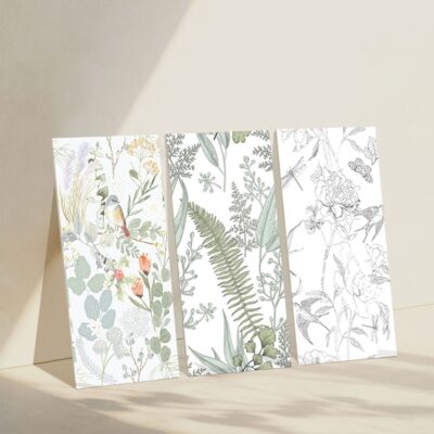 Pháp Retro Vật Có Hoa Ốp Phòng Tắm Chống Trơn Trượt Bơ Xanh Bếp Ốp Tường Nhà Tắm Ban Công Gạch Lát Sàn