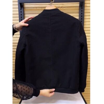 Áo Khoác Thường Áo Khoác Denim Nam Xuân Thu Xu Hướng Mới Thời Trang Mỏng Cổ Bóng Chày Hàng Đầu Xuất khẩu Nhà Máy