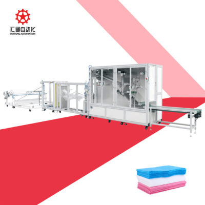 Máy gấp khăn tắm dùng một lần Vỏ gối Khăn trải giường Thiết bị ba hoặc bốn mảnh Máy làm vỏ đệm nhà vệ sinh