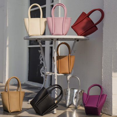 Túi xách nữ 2023 phiên bản Hàn Quốc mới của giỏ đựng rau thích hợp lớp trên cùng bằng da bò túi xô di động túi đeo vai nhỏ Túi Messenger