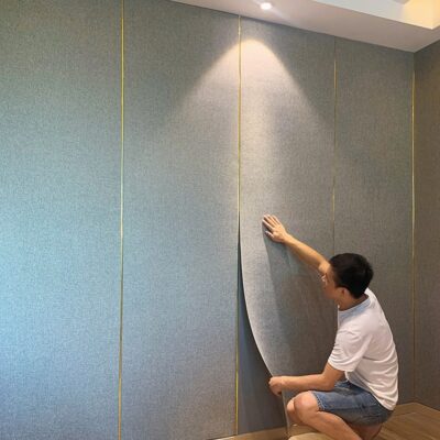Vải lanh tự dính không thấm nước cao cấp tường liền mạch bao phủ toàn bộ ngôi nhà hiện đại tối giản phòng ngủ phòng khách màu trơn tường giấy dán tường nhà
