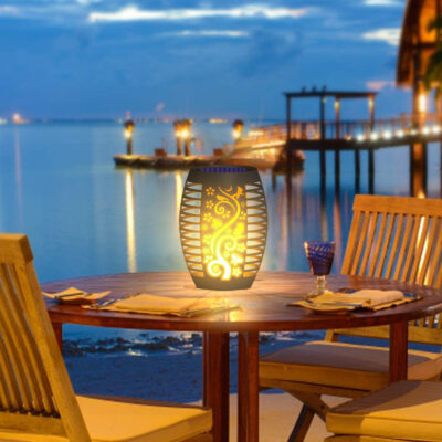 Năng Lượng Mặt Trời Mới Ngọn Lửa Đèn Ngoài Trời Sân Vườn Cỏ Đèn Hàng Rào Ngoài Trời Phong Cảnh Thanh Treo Đèn Pin