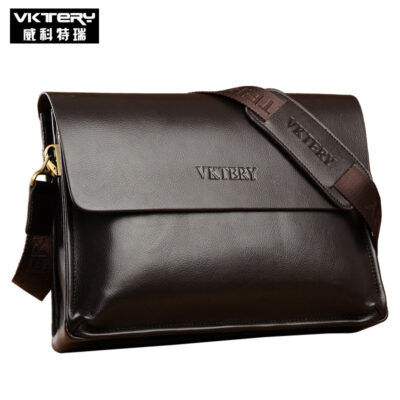Túi đeo chéo nam Victeri Túi đeo vai Túi đeo chéo Túi đeo chéo công sở Túi xách nam bằng da mềm