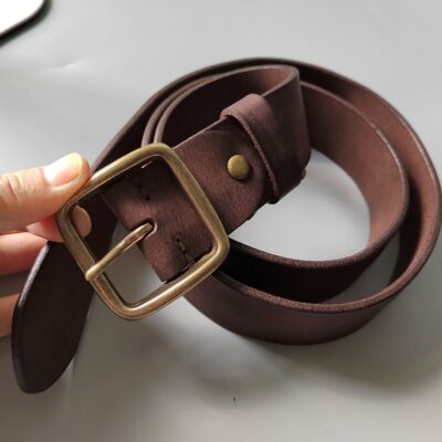 Mồ Côi Thắt Lưng Nam Đồng Nguyên Chất Khóa Handmade Vintage Lớp Trên Da Bò Nguyên Chất Tất Cả Các Trận Đấu Hợp Thời Trang Dây Quần Jean dây