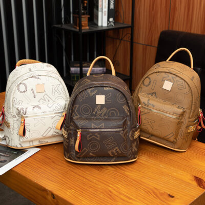 Ba lô PU xuyên biên giới nữ 2023 xu hướng túi mới thời trang giản dị Hàn Quốc ba lô nữ bán buôn ba lô