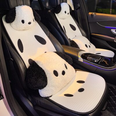 Gối tựa đầu ô tô mới gối cổ ô tô gối nội thất ô tô cung cấp ghế ngồi ô tô nữ eo gối đen trắng eo chó