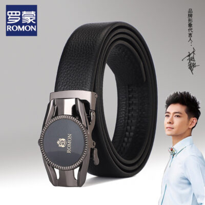 La Mã Thắt Lưng Nam Da Nam Doanh Nhân Trẻ Lớp Trên Da Bò Khóa Tự Động Trẻ Hợp Thời Trang quần Thắt Lưng Nam