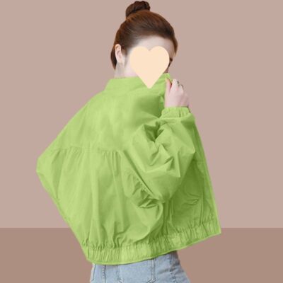 Quần áo chống nắng áo khoác ngắn nữ dáng rộng mùa xuân hè 2023 phiên bản mới của Hàn Quốc áo khoác chống nắng giản dị nhỏ hợp thời trang