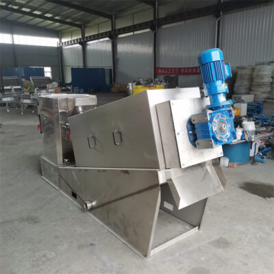 Trang trại với máy tách nước ốc sên máy tách nước bùn tự động Máy xử lý nước thải bằng thép không gỉ 304 xếp chồng lên nhau