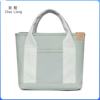 Túi vải nghệ thuật mới nhỏ tươi mát túi đựng hộp cơm túi đeo vai nữ túi nhỏ nhật bản túi đựng cơm túi đựng cơm nhỏ