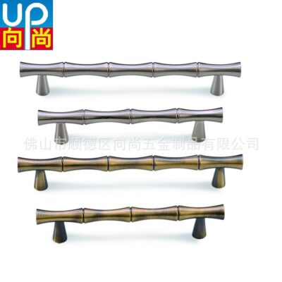 Các nhà sản xuất cung cấp tủ phòng tắm tủ nhiều bước tay cầm đồ nội thất tay cầm hợp kim kẽm tre UP-4078