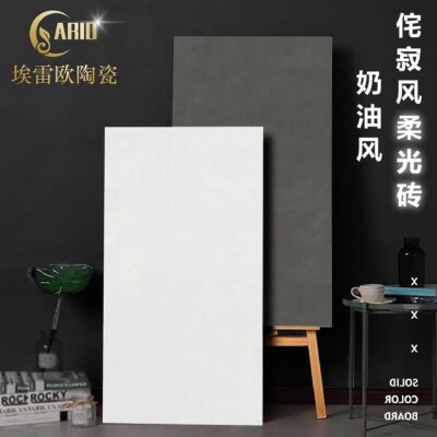 Phật Sơn da tráng men ánh sáng mềm mại gạch 750x1500 micro gạch xi măng sàn nhà bếp tường gạch gạch wabi sabi gạch lát nền phòng khách