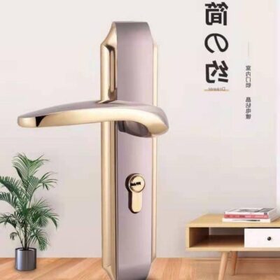 Khóa cửa màu đen chia khóa Khóa cửa chắc chắn Khóa cửa phòng ngủ Khóa cửa gỗ tay cầm khóa Khóa cửa gỗ chắc chắn đơn giản Châu Âu Khóa cửa đa năng