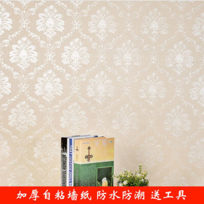 Dày cuộn lớn 3D ba chiều giấy dán tường tự dính phòng ngủ giấy dán tường phòng khách chống thấm nước và chống ẩm nhãn dán tường phim màu