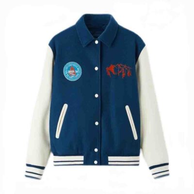 TAOP & ZA6318/408 nam đồng phục bóng chày vá trang trí nối áo khoác bomber 6318408 400