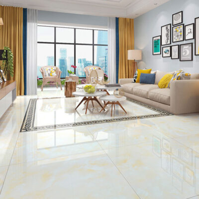 Bán buôn gạch men Quảng Đông Phật Sơn 800x800 gạch lát sàn bằng đá cẩm thạch toàn thân màu xanh ngọc lục bảo gạch lát sàn phòng khách