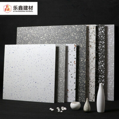 Gạch terrazzo xám Phật Sơn 600x600 gạch cổ lát nền nhà hàng gạch kỹ thuật cửa hàng quần áo 800x800