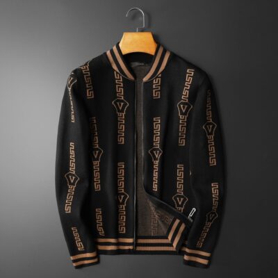 Một thế hệ áo len nam mùa thu đông 2022 mới đẹp trai thời trang nam áo len dệt kim áo khoác dây kéo áo len