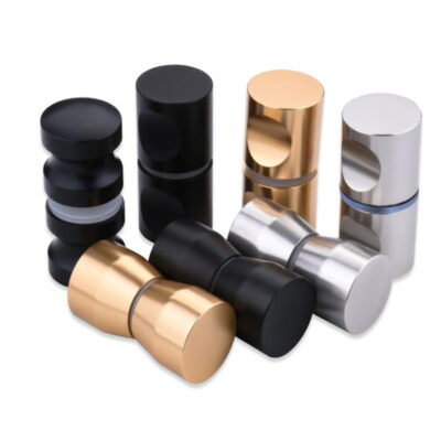 Phụ Kiện Phòng Tắm Tắm Cửa Kính 1 Lỗ Tay Cầm Hình Trụ Chắc Chắn Hợp Kim Nhôm Tắm Phụ Kiện Tay Cầm Nhỏ