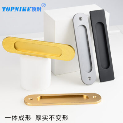 Chống hàng đầu cửa chuồng cửa trượt cửa kính cửa trượt hợp kim nhôm tay nắm cửa trượt tay cầm không đục lỗ tay cầm dán tự dính