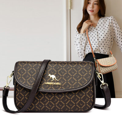 Bán trực tiếp tại nhà máy túi PVC mới Túi phụ nữ trung niên và cao tuổi Túi Messenger một vai Túi mẹ Túi kangaroo Túi vuông nhỏ mới