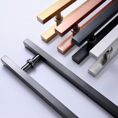 Tay nắm gỗ tay nắm cửa kính tay nắm cửa đóng khung cửa hợp kim nhôm cửa gỗ cửa trượt tay nắm cửa một mảnh bán buôn