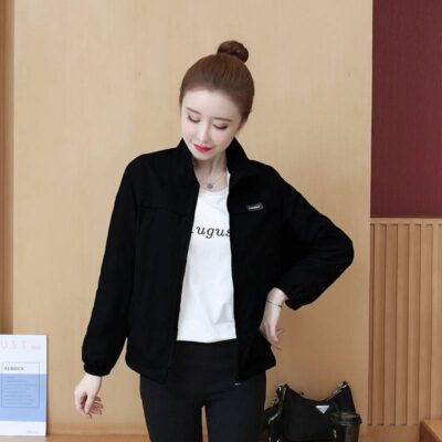 Plus nhung dày mùa thu và mùa đông mới áo khoác nữ phiên bản Hàn Quốc giản dị đồng phục bóng chày phong cách nước ngoài áo khoác nhỏ áo khoác áo khoác hàng đầu