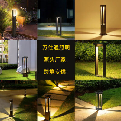 Đèn cắm cỏ ngoài trời Đèn LED tròn không thấm nước Cộng đồng biệt thự sân vườn Sân công viên Đèn cảnh quan Đèn cắm cỏ năng lượng mặt trời