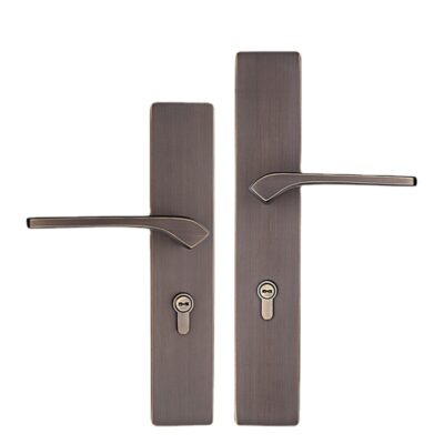 Tất cả bằng đồng hiện đại đơn giản Đẹp sang trọng kiểu Trung Quốc mới Khóa cửa đôi cách âm Khóa cửa phòng ngủ bằng đồng nguyên chất với tay nắm cửa mở rộng