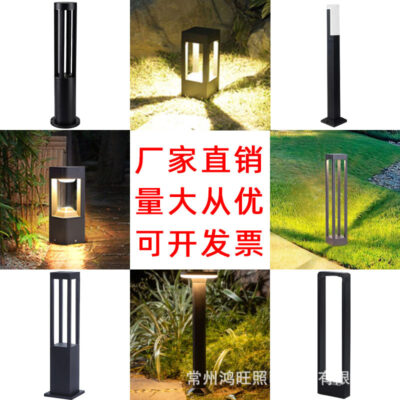 Đèn LED chiếu sáng bãi cỏ Biệt thự tối giản hiện đại Đèn sân vườn Đèn cảnh quan sân vườn Đèn đường sân vườn ngoài trời Đèn cắm cỏ