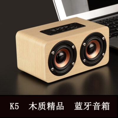 K5 gỗ máy tính âm thanh máy tính để bàn món quà mini loa nhỏ thẻ nhà loa bluetooth không dây một thế hệ
