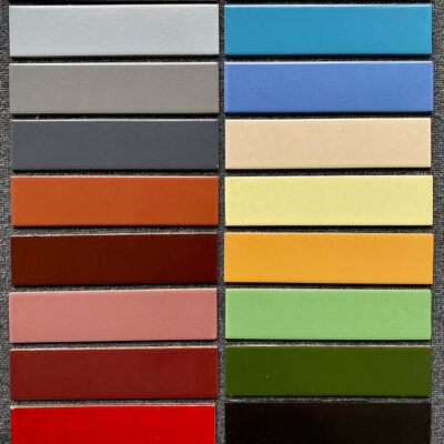 Gạch ốp tường ngoại thất 6x24 nhỏ cũ màu dải dài nông thôn tự xây tường nhà ban công ngói trắng sáng đồng màu