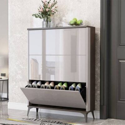 Tủ giày nhẹ sang trọng thùng lật siêu mỏng cửa nhà dung tích lớn đơn giản hiện đại tiết kiệm diện tích phân phối tủ giày cửa