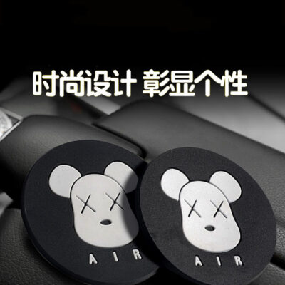 Xe Bên Trong Nước Coaster Đa Năng Bạo Lực Gấu Lưu Trữ Thảm Chống Trượt Nội Thất Nữ Dễ Thương Trang Trí Vật Dụng