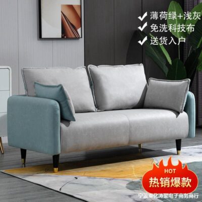 Công nghệ sofa vải phòng khách căn hộ nhỏ đơn giản hiện đại internet phong cách người nổi tiếng phòng ngủ đôi phòng ngủ cửa hàng quần áo cho thuê