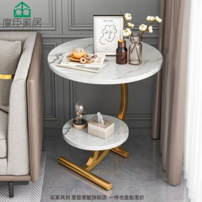 Sofa bên tủ đầu giường đơn giản bàn cà phê nhỏ Châu Âu bàn nhỏ nhỏ Bàn trà đẹp bàn tròn nhỏ đơn giản phòng ngủ
