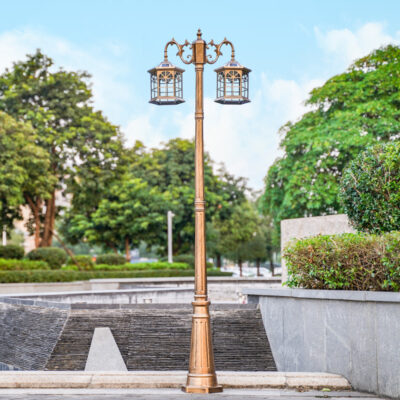 Đèn Sân Vườn Năng Lượng Mặt Trời Biệt Thự Châu Âu Đèn Đường Ngoài Trời Chống Nước Siêu Sáng Sân Vườn Ngoài Trời Nhôm Cao Cực Ánh Sáng Nông Thôn Mới