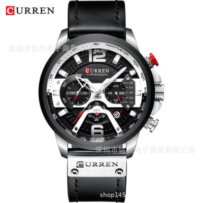CURREN 8329 nam đồng hồ thạch anh chống thấm nước đồng hồ nam thời trang đồng hồ thể thao nam đa chức năng