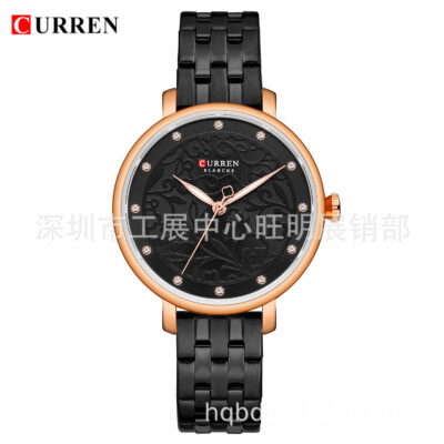 CURREN/Karuien 9046 nữ mặt nhỏ đồng hồ chống thấm nước đơn giản dây thép đồng hồ thời trang ngoại thương các mẫu